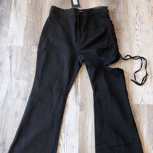 Black jeans flare